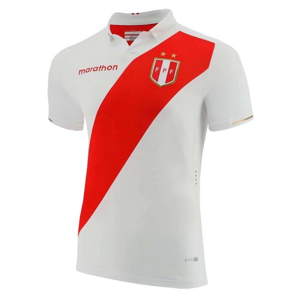 Camiseta Perú Replica Primera Ropa 2019 Blanco